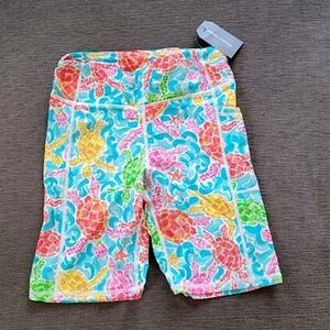 Barbara Erickson Women's Multicolor Turtle Print Swim Shorts Size Medium